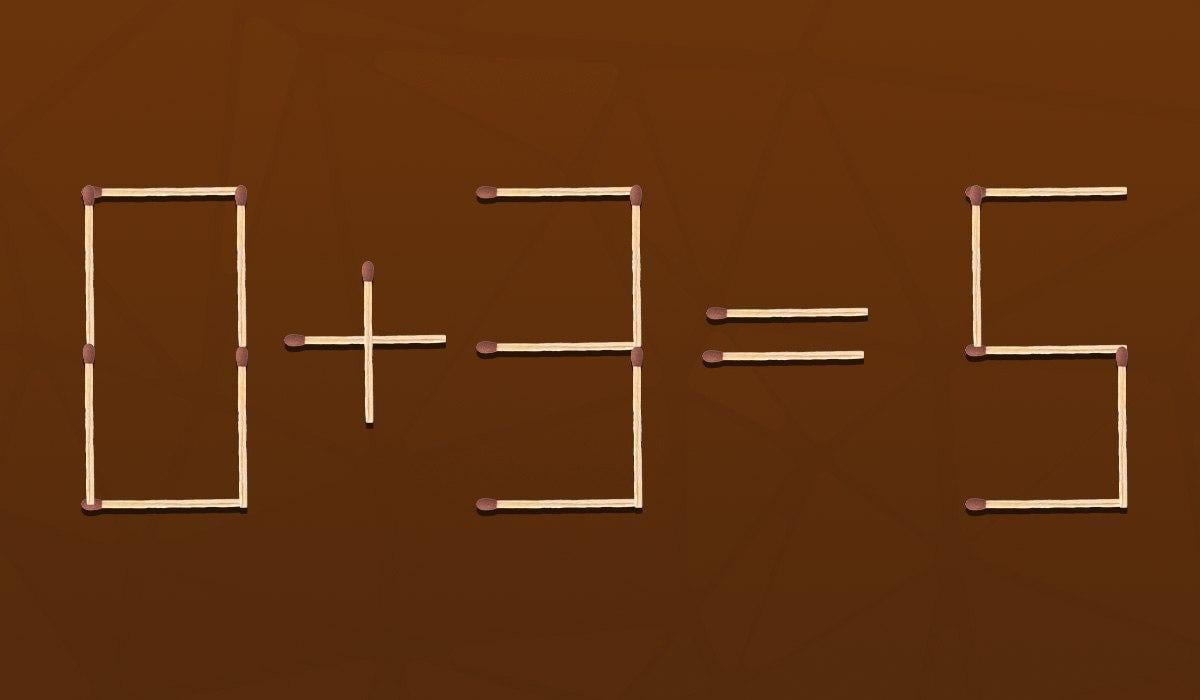 Тест за интелигентност: трябва да хвърлиш само един мач.