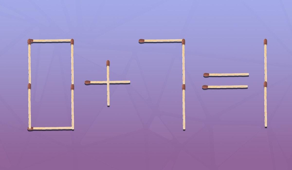 Необходимо е да преместите един мач, за да бъде равенството правилно: бърз IQ тест Трябва да преместите едно мачле, за да направите равенството правилно: бърз тест за интелигентност