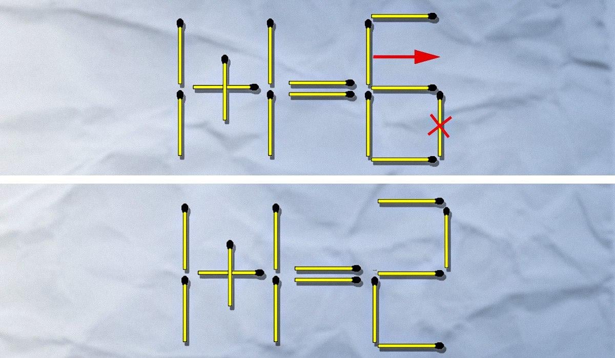 Единият мач трябва да се изхвърли, а другият да се пренареди: предизвикателен IQ тест