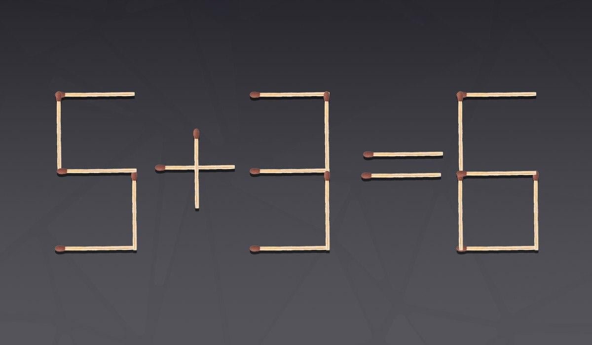 Много труден пъзел: трябва да преместите само една кибритена клечка