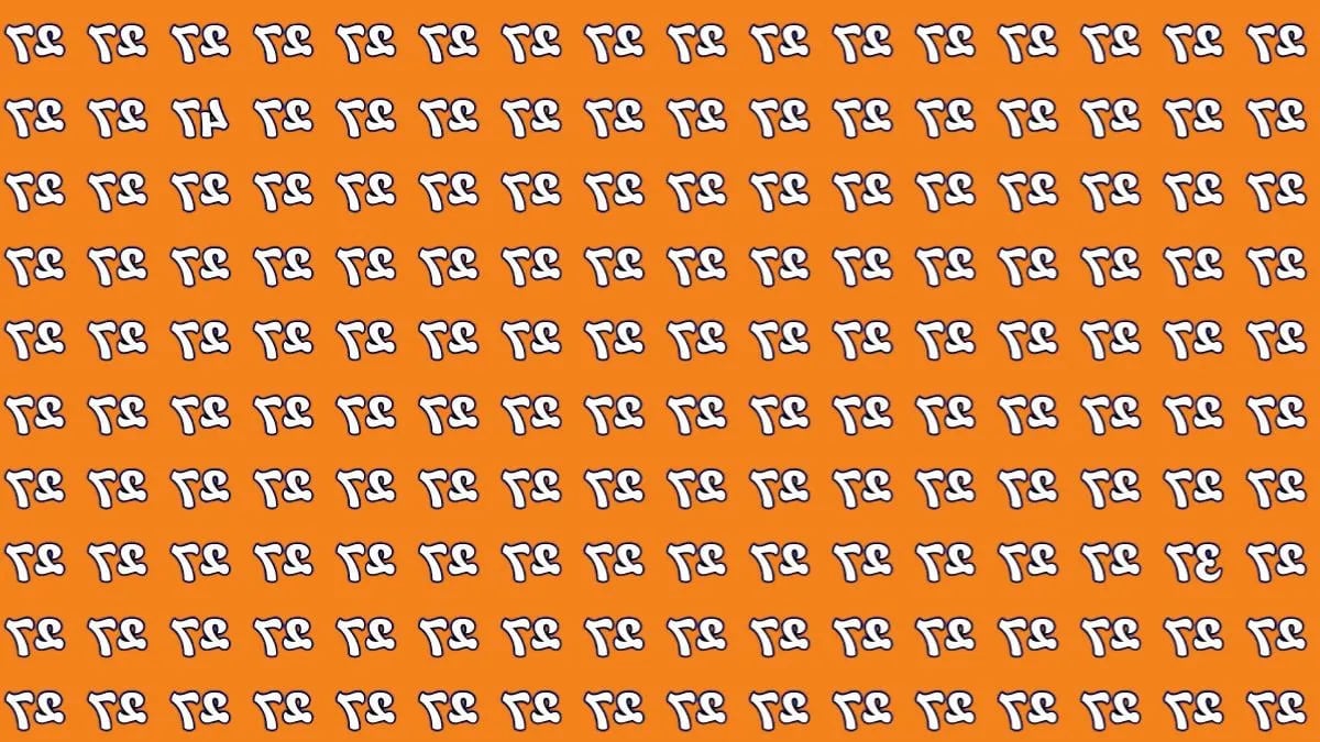 Труден тест за интелигентност: само гениите ще открият обърнатите числа 47 и 37 за 13 секунди