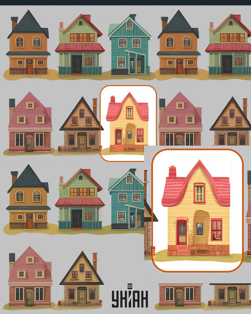 Петел беше на прозореца на една от къщите / колаж Moje На прозореца на една от къщите имаше петел / колаж на УНИАН