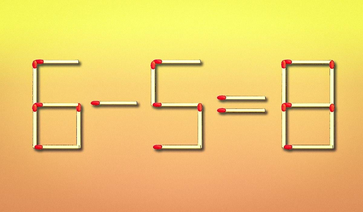 Необходимо е да преместите само един мач за 10 секунди: тест за интелигентност Преместете само един мач за 10 секунди: тест за интелигентност