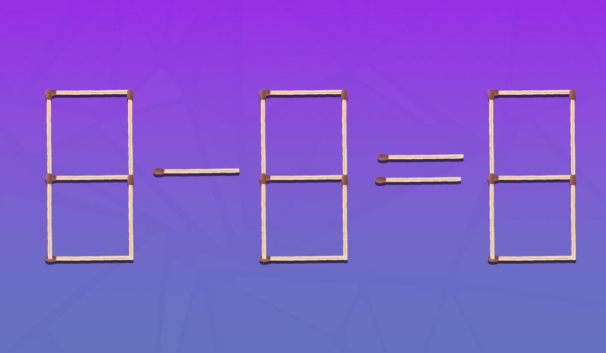 Кое съвпадение и къде да го преместим, за да бъде равенството вярно: труден IQ тест Кое съвпадение и къде да го преместим, за да стане равенството вярно: труден IQ тест