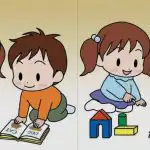 IQ тест: трябва да откриете 3 разлики в снимка на деца с книга за 43 сек. IQ тест: трябва да откриете 3 разлики в снимка на