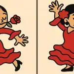 Тест за интелигентност: открийте 3 разлики в снимка на танцуващо