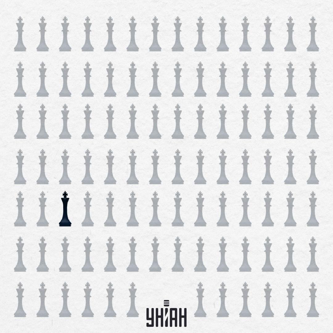 Странният шахматен цар беше в третия ред отдолу по-близо до десния край изображение / колаж Moje Странният шахматен цар е на третия ред отдолу по-близо до десния край изображение / колаж УНИАН