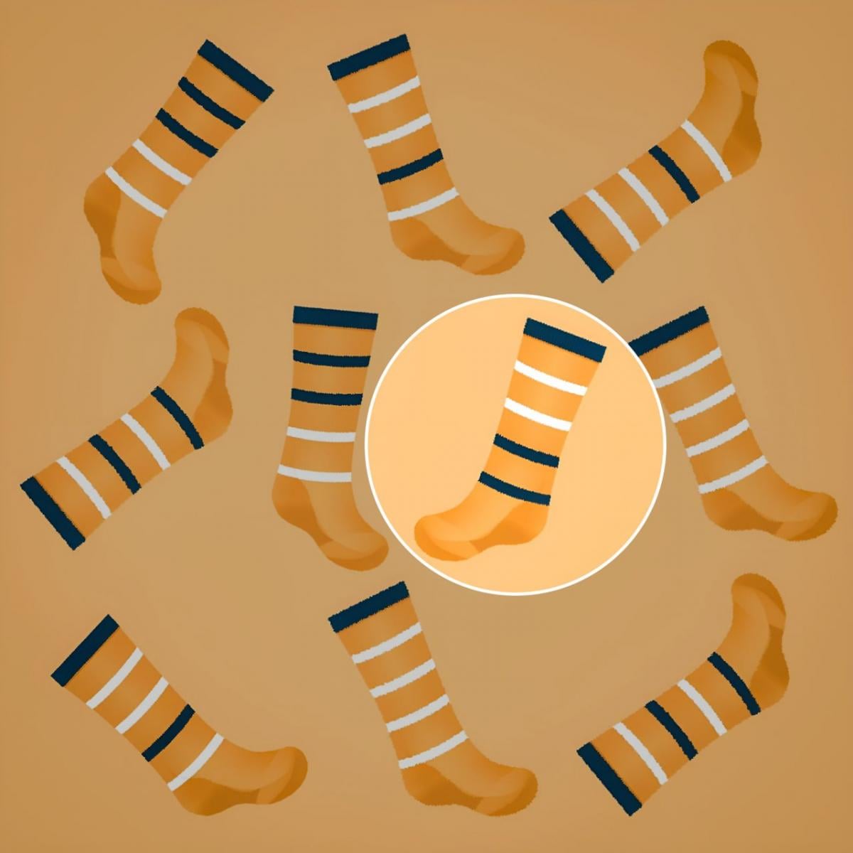 Чорапът беше почти в центъра на пъзела / колаж на Moje