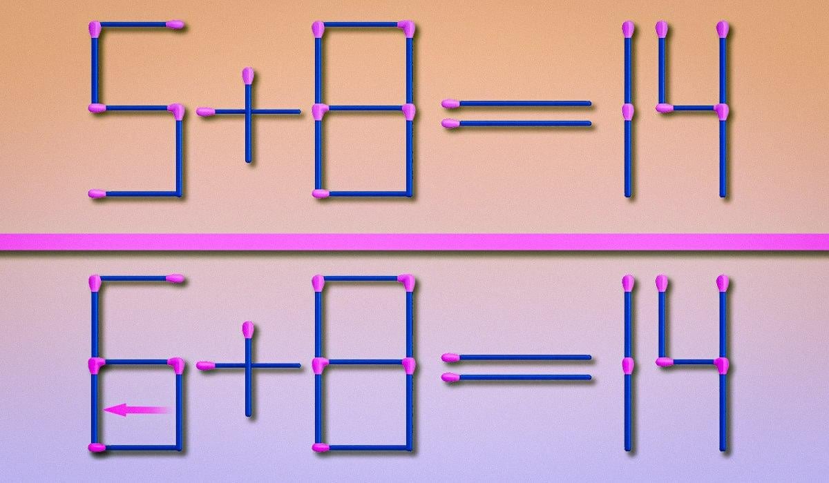 Кое съвпадение и къде да го преместим, за да направим равенството правилно: прост тест за интелигентност