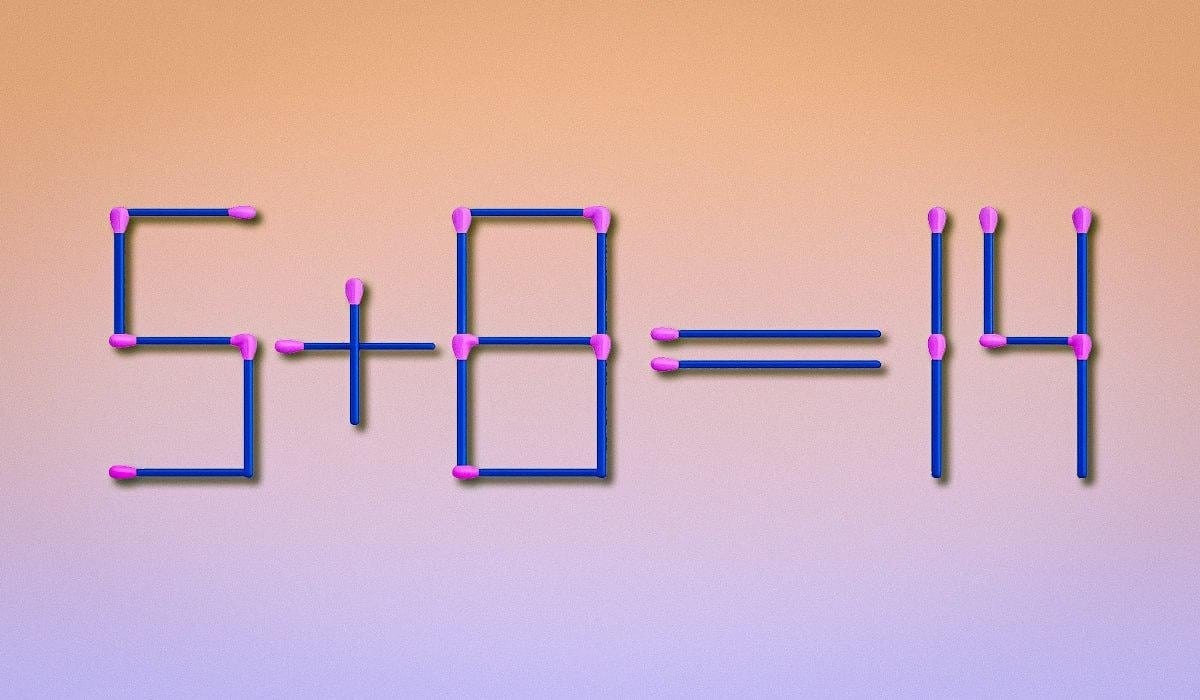 Кой мач и къде да го преместим, за да бъде равенството правилно: прост IQ тест