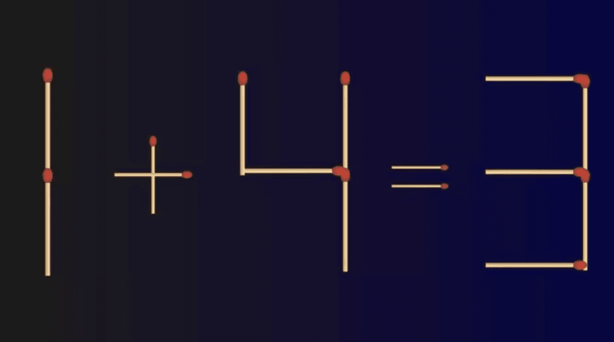 За да направите уравнението правилно - преместете едно съвпадение / снимка fresherslive.com